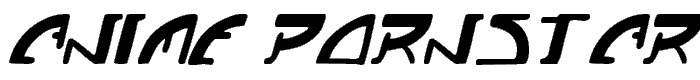 Anime Pornstar font